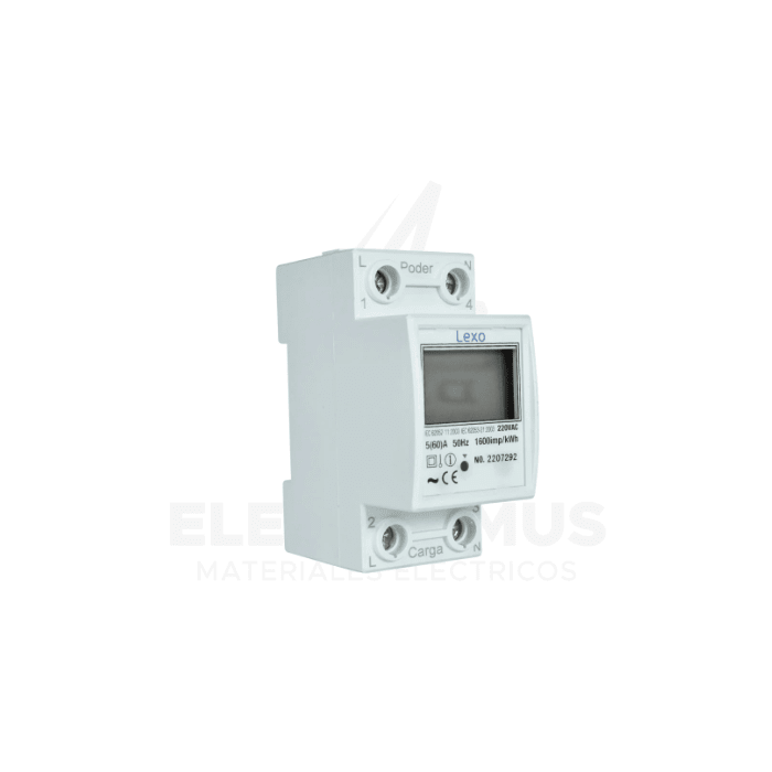 ANALIZADOR DE RED 5(60A) RIEL DIN1