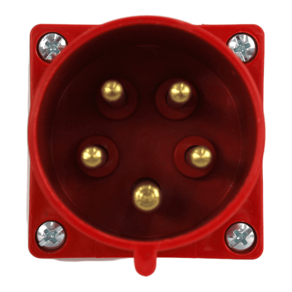 ENCHUFE MACHO SOBREPUESTO 32A 3P+N+T  380V ROJO LEXO1