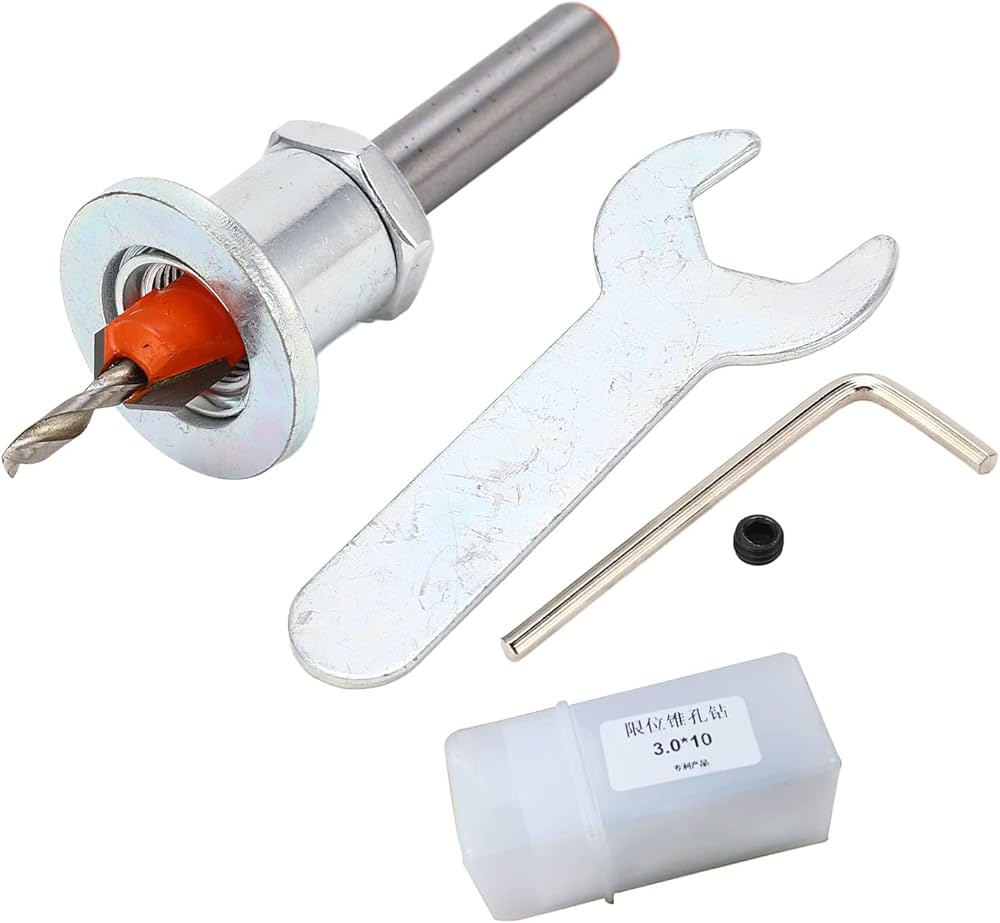 Avellanador para Melamina Madera con Tope  3x8mm