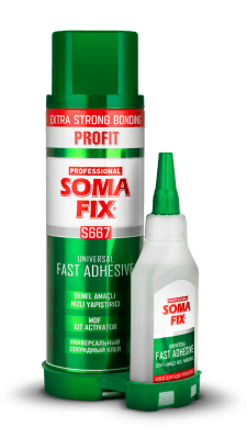 Somafix MDF 400ML + 125 GR Universal Fast Adhesive1