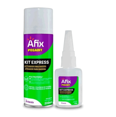 Afix Pegadit Kit MDF Express ACT 200ml + ADH 50gr1