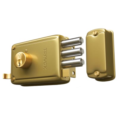 Cerradura y/o Chapa de sobreponer 700 blindada (Dorado)1