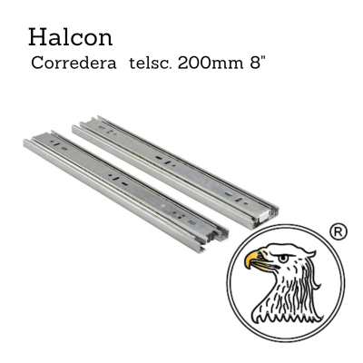 Corredera Telsc. Pesada 1.0*1.2mm 200mm 8