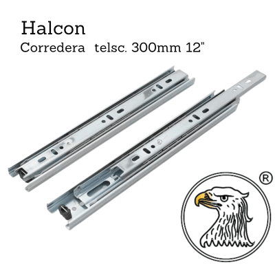 Corredera Telsc. Pesada 1.0X1.2mm 300mm 12