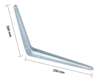 Soporte de Metal Blanco 20X25 Par1