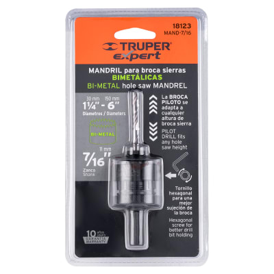 Truper Mandril Guia Para Sierra Copa 7/16