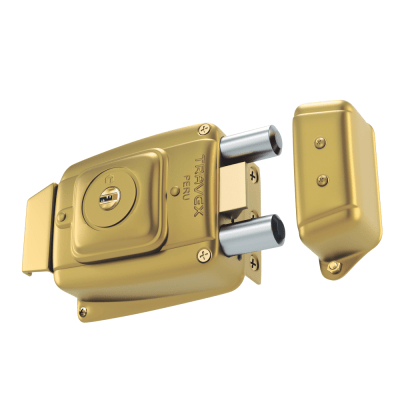 Cerradura De Sobreponer 1000 BLINDADO (Dorado)1