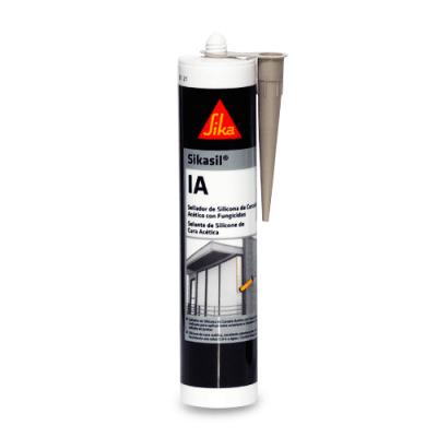 Silicona Acética para Vidrios Sikasil IA Gris 280 ml1