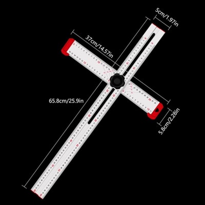 Escuadra T Con Angulo Regulable 60CM1