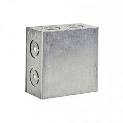 Caja de Pase 10x10x5 -mixta Troquelada 0.8mm (conduit)