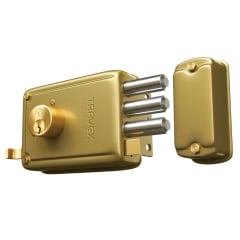 Cerradura y/o Chapa de sobreponer 700 blindada (Dorado)