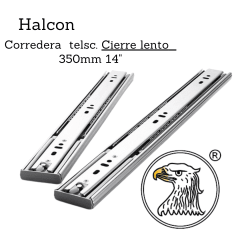 Corredera Telsc. Cierre Lento 1.0*1.2mm 350mm 14