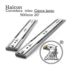 Corredera Telsc. Cierre Lento 1.0*1.2mm 500mm 20