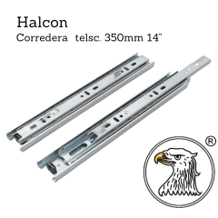 Corredera Telsc. Pesada 1.0X1.2mm 350mm 14