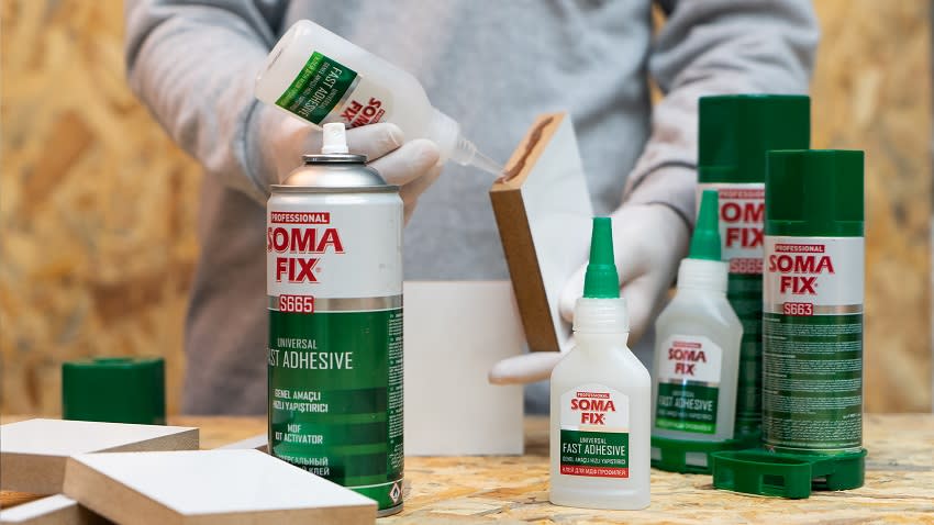 Somafix MDF 200ml + 50 gr Universal Fast Adhesive4