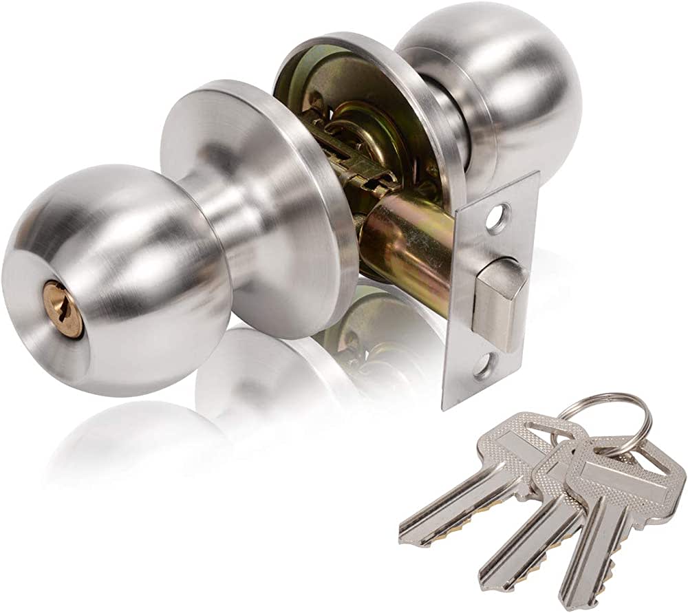 Chapa de Pomo P/Dormitorio Ac. Inox. 201SUS 0