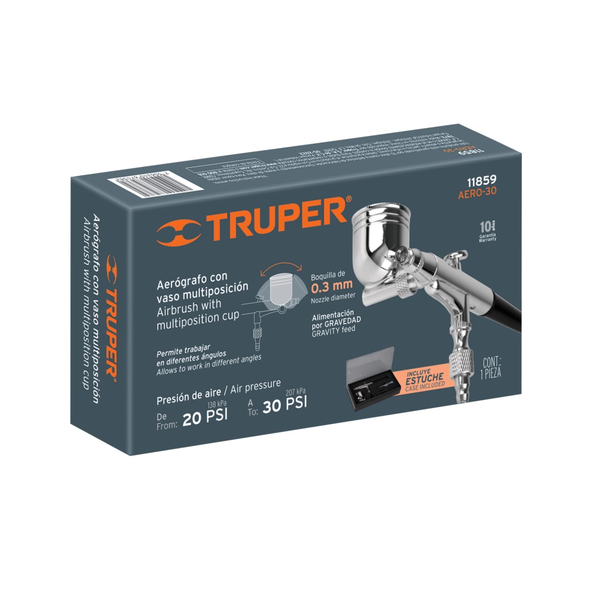 Aerógrafo De Gravedad Vaso Malposición4