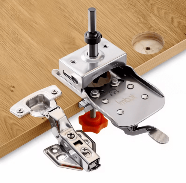 Kit Plantilla Para Bisagra 35mm Carpintería, Perforadora, Localizadora, Ac. Inox. 0