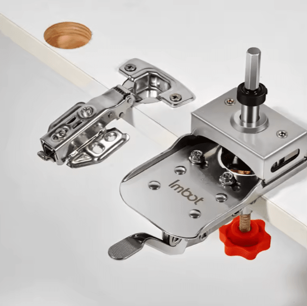 Kit Plantilla Para Bisagra 35mm Carpintería, Perforadora, Localizadora, Ac. Inox.3