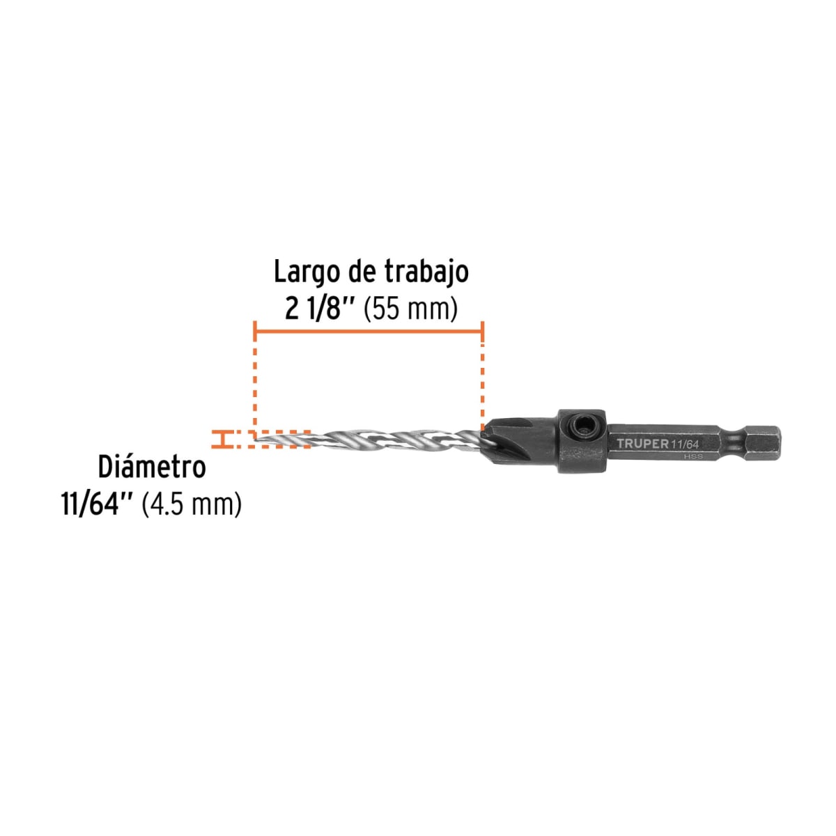 Broca Avellanadora#8 Para Madera 11/642