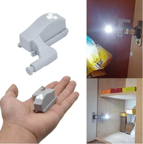 Luz Led Para Bisagra Cangrejo, Detector de Movimiento de Bisagra Nocturno3