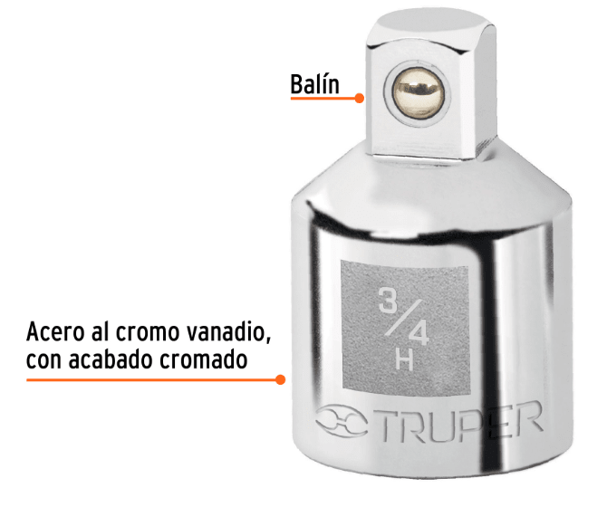 Adaptador Para Ratchet De Encastre 3/4