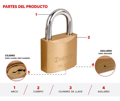 Candado de 30mm2