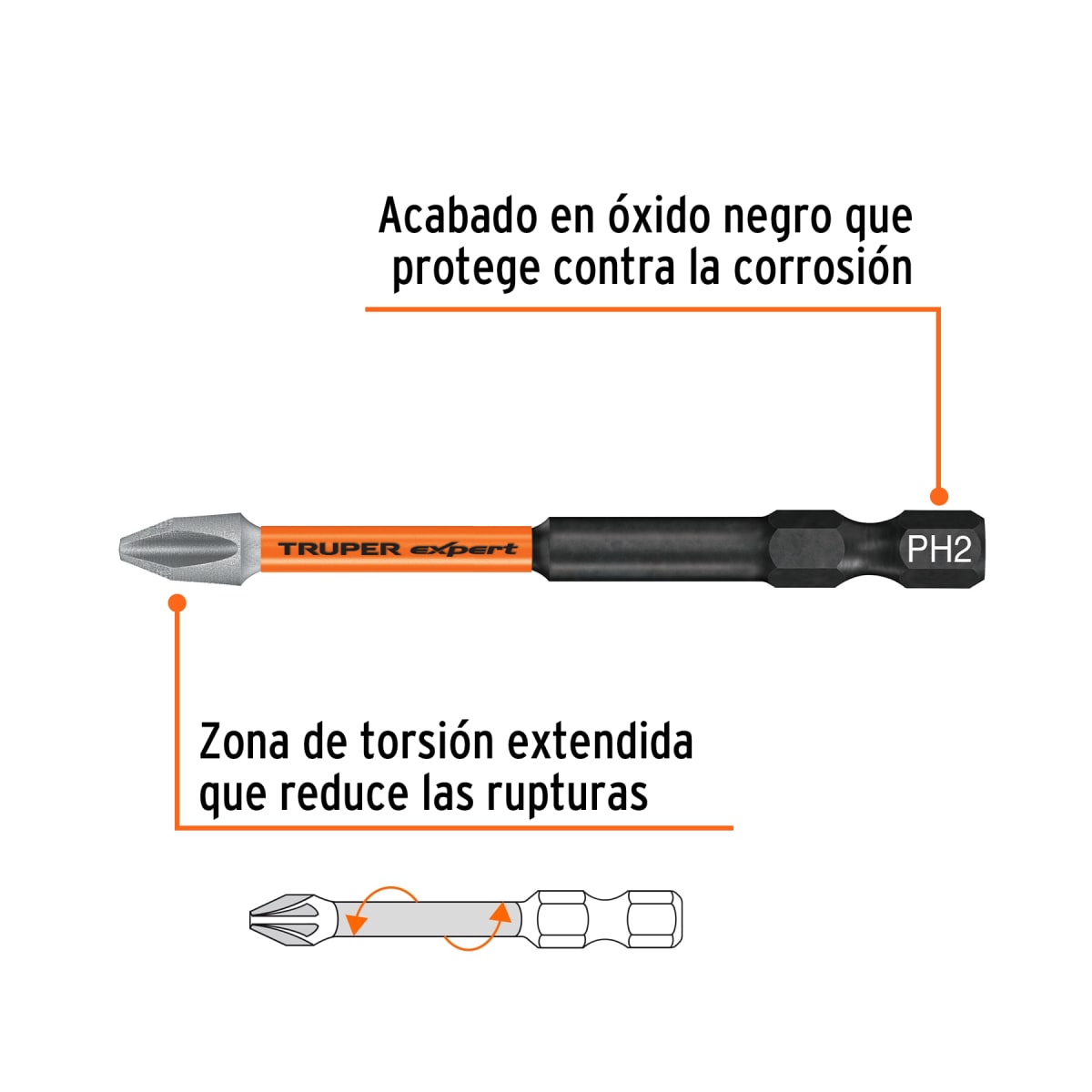 Puntas de Cruz PH2 Largo 3