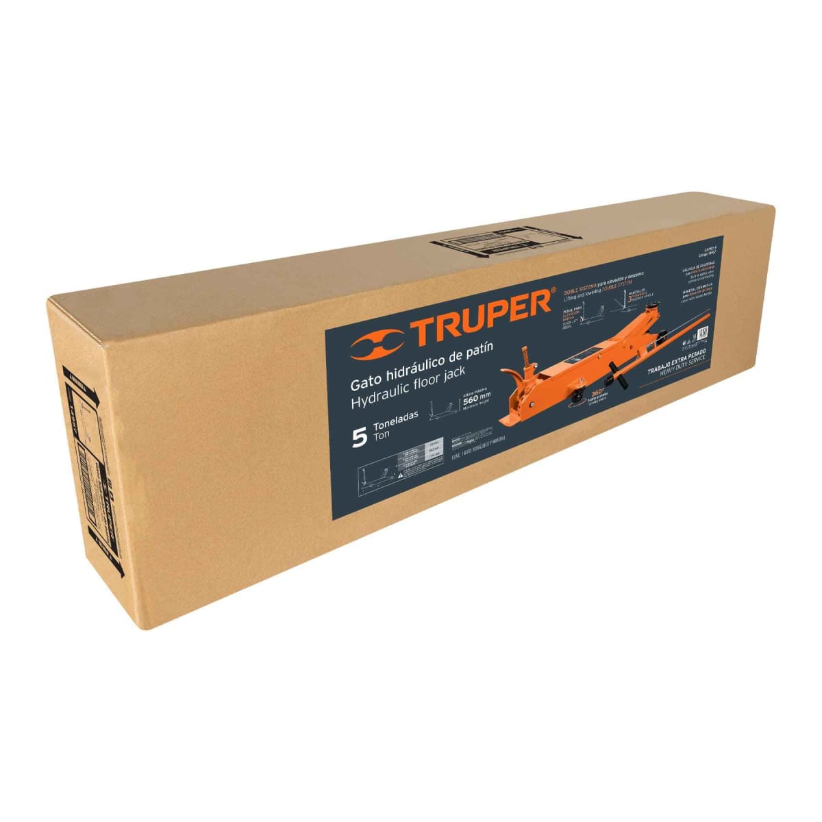 TRUPER GATA TIPO LAGARTO 5 t PROFESIONAL DE ELEVACIÓN RÁPIDA5