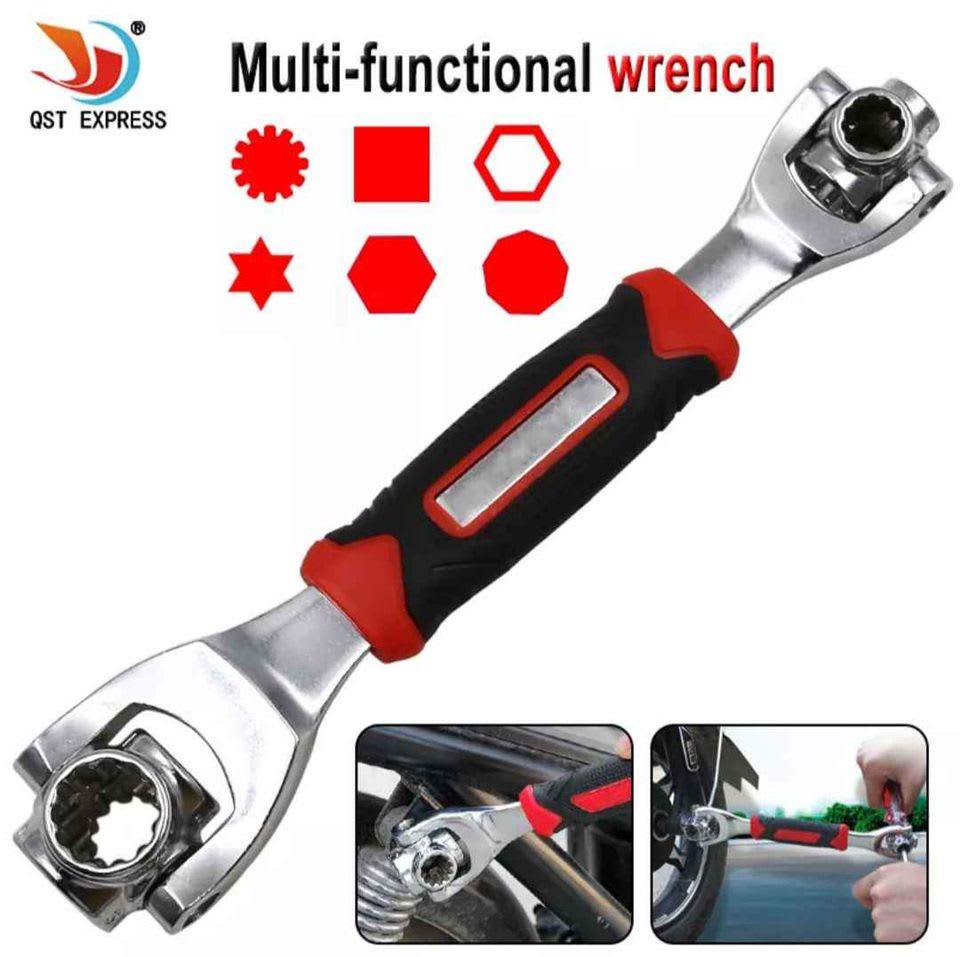 Llave Inglesa Universal Multifuncional Giratoria 48 en 12