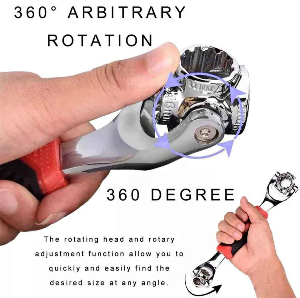 Llave Inglesa Universal Multifuncional Giratoria 48 en 13