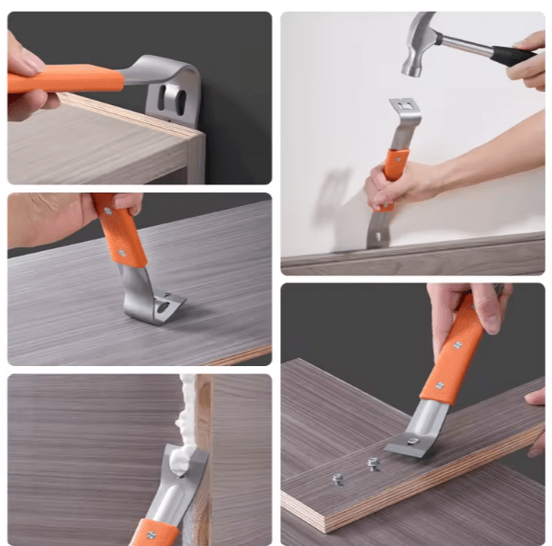 Palanca Raspador de instalación de puerta de madera Acero Inoxidable3