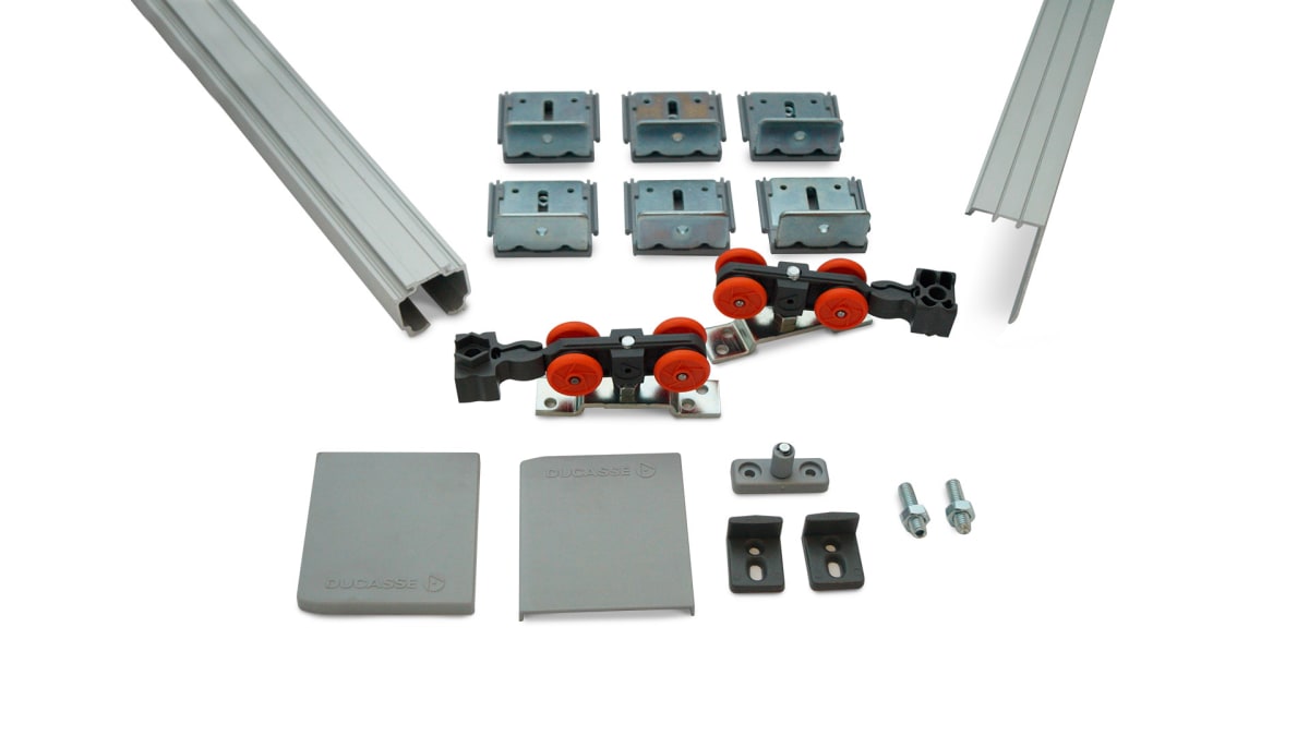 KIT DN-50 Riel Oculta Para Puertas 0