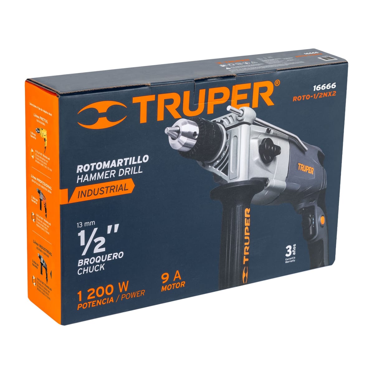 TALADRO PERCUTOR INDUSTRIAL 1/2