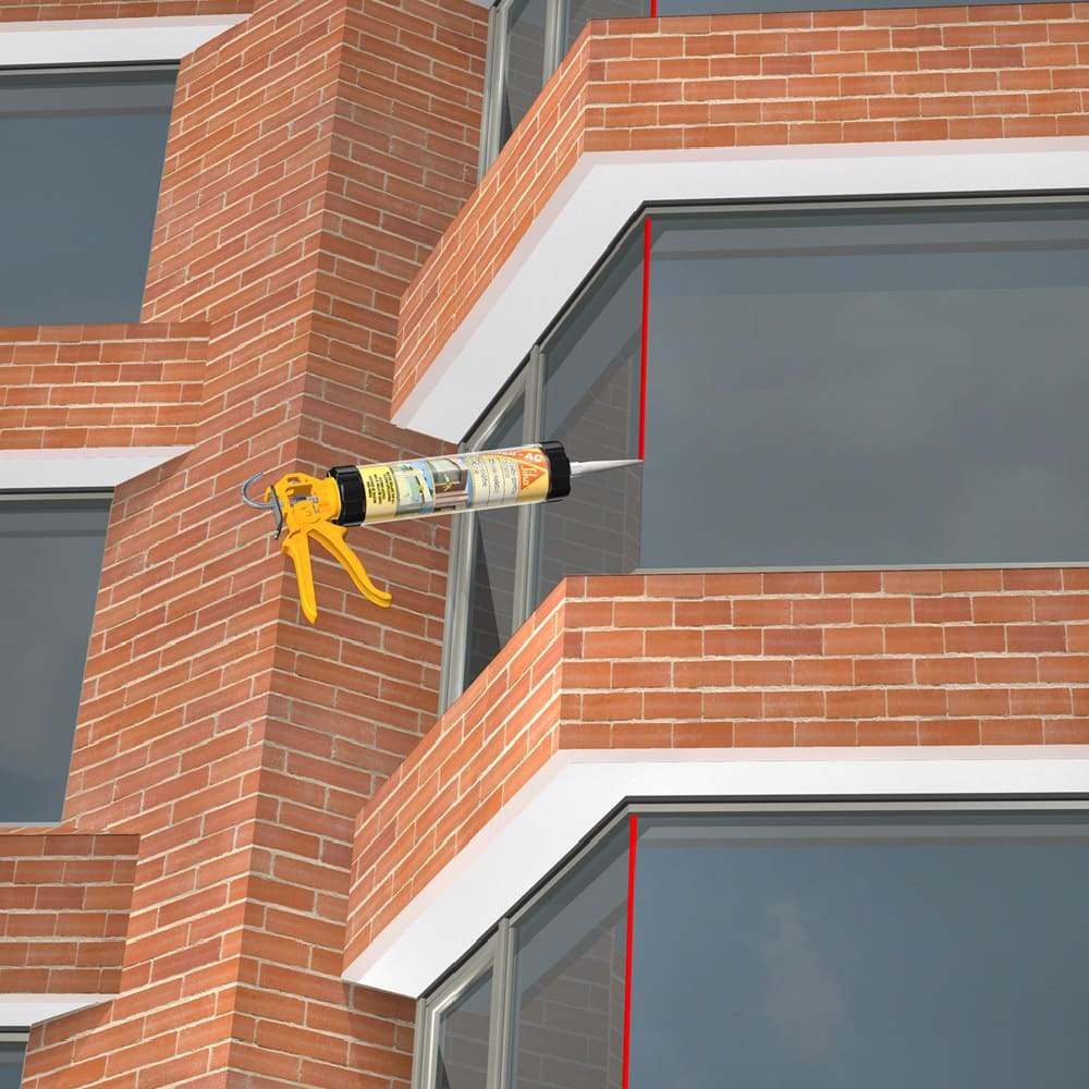 Silicona Acética para Vidrios Sikasil IA Negro 280 ml3