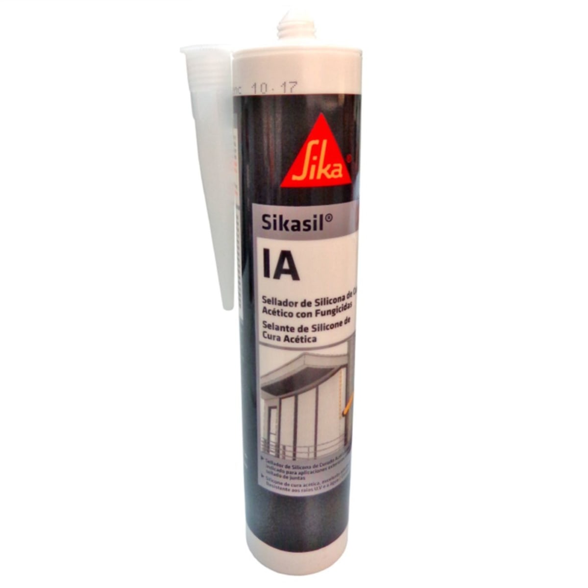 Silicona Acética para Vidrios Sikasil IA Transparente 280 ml 0