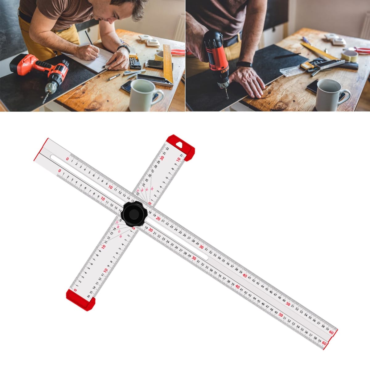 Escuadra T Con Angulo Regulable 60CM2