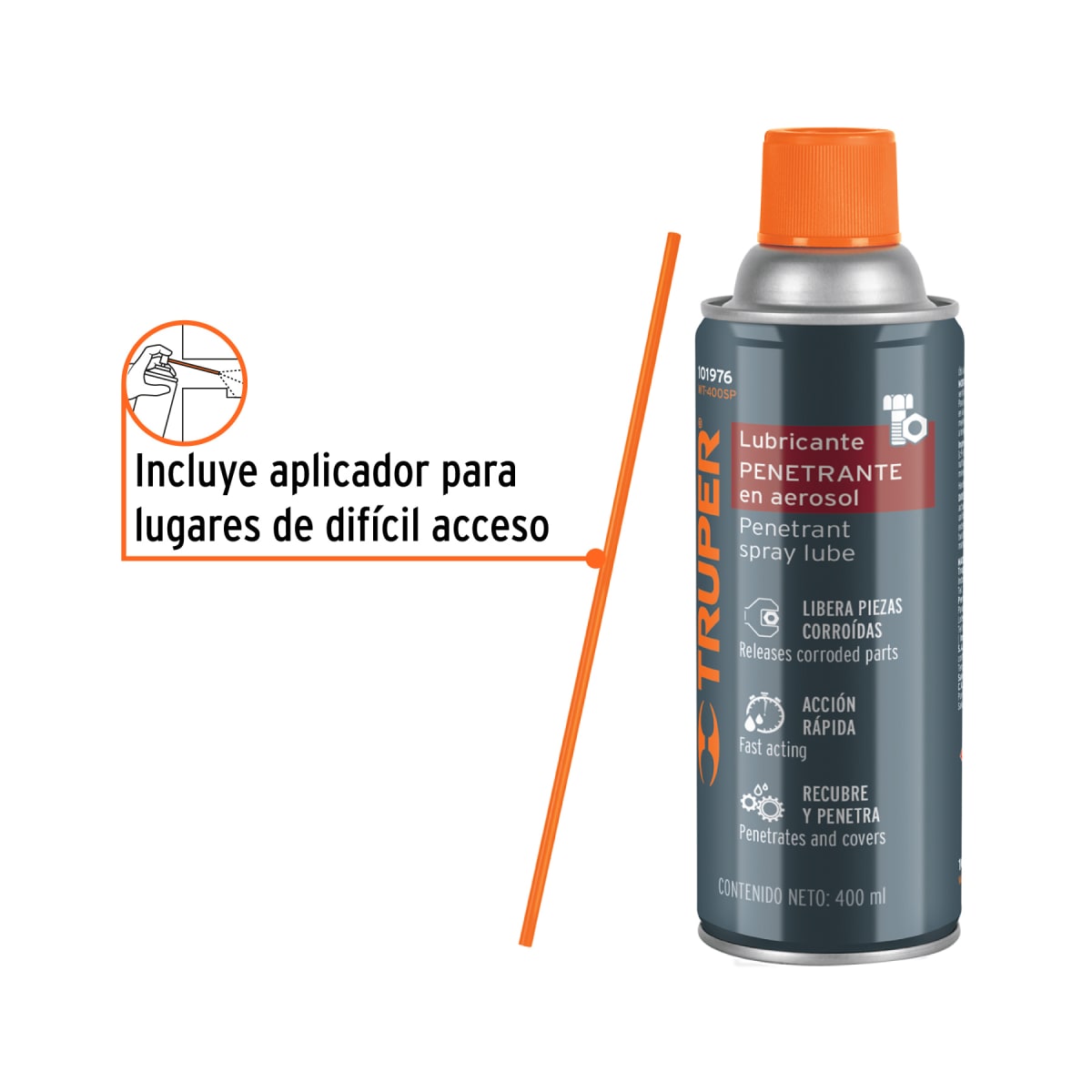 Truper Lubricante Antioxidante Aerosol 400ml2