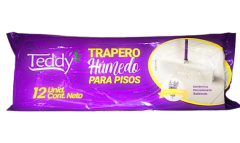 Trapero húmedo Teddy lavanda 12 unid
