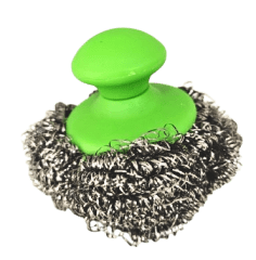 Virutilla de acero inoxidable con mango