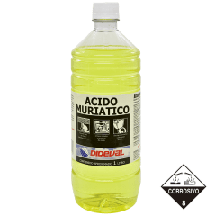 Acido Muriatico Dideval Botella 1 litro.