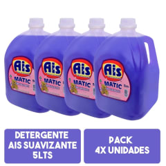 Detergente líquido ais matic suavizante 5 litros Pack 4x unidades