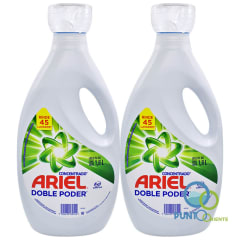 Detergente Líquido Ariel Doble Poder 1.8lts Pack 2x