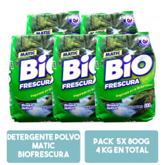Detergente Polvo Biofrescura Bosque Nativo Pack 4kg