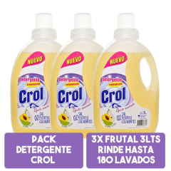 Detergente Premium Ecológico Crol Frutal Pack 3 unid