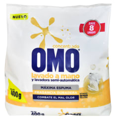 Detergente en polvo Omo lavado a mano 400 g