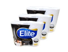 Papel higienio Elite triple hoja 40m pack 12 rollos