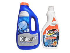 Detergente y abrillantador Klaren lavavajillas pack 2 unid