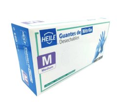Guante examinación nitrilo Tresor azul talla M 100 unid