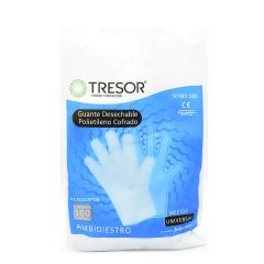 Guante Desechable Polietileno Tresor Talla Única